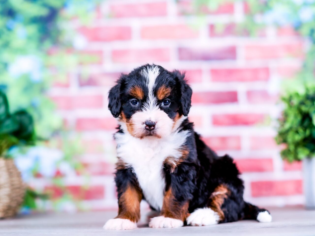 Mini Bernedoodle puppy