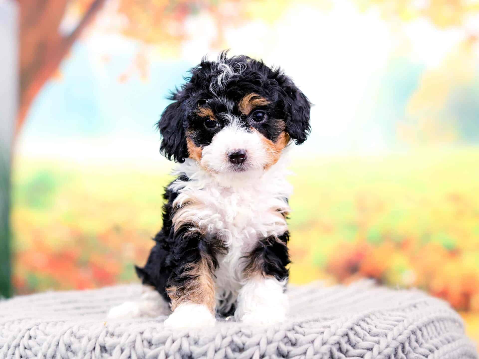 Tri-color Bernedoodle Puppy for Sale