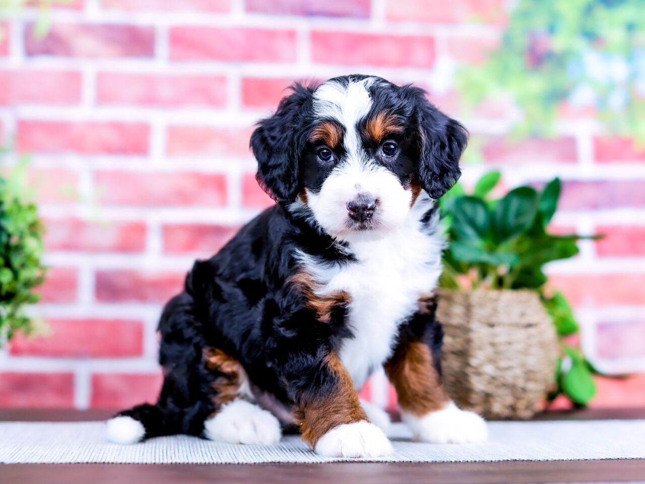 Mini Bernedoodle puppy