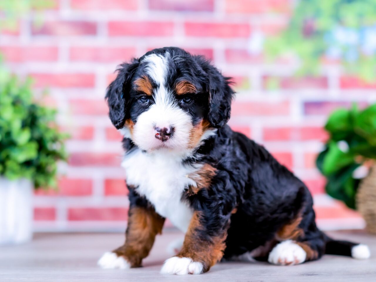 Mini Bernedoodle puppy