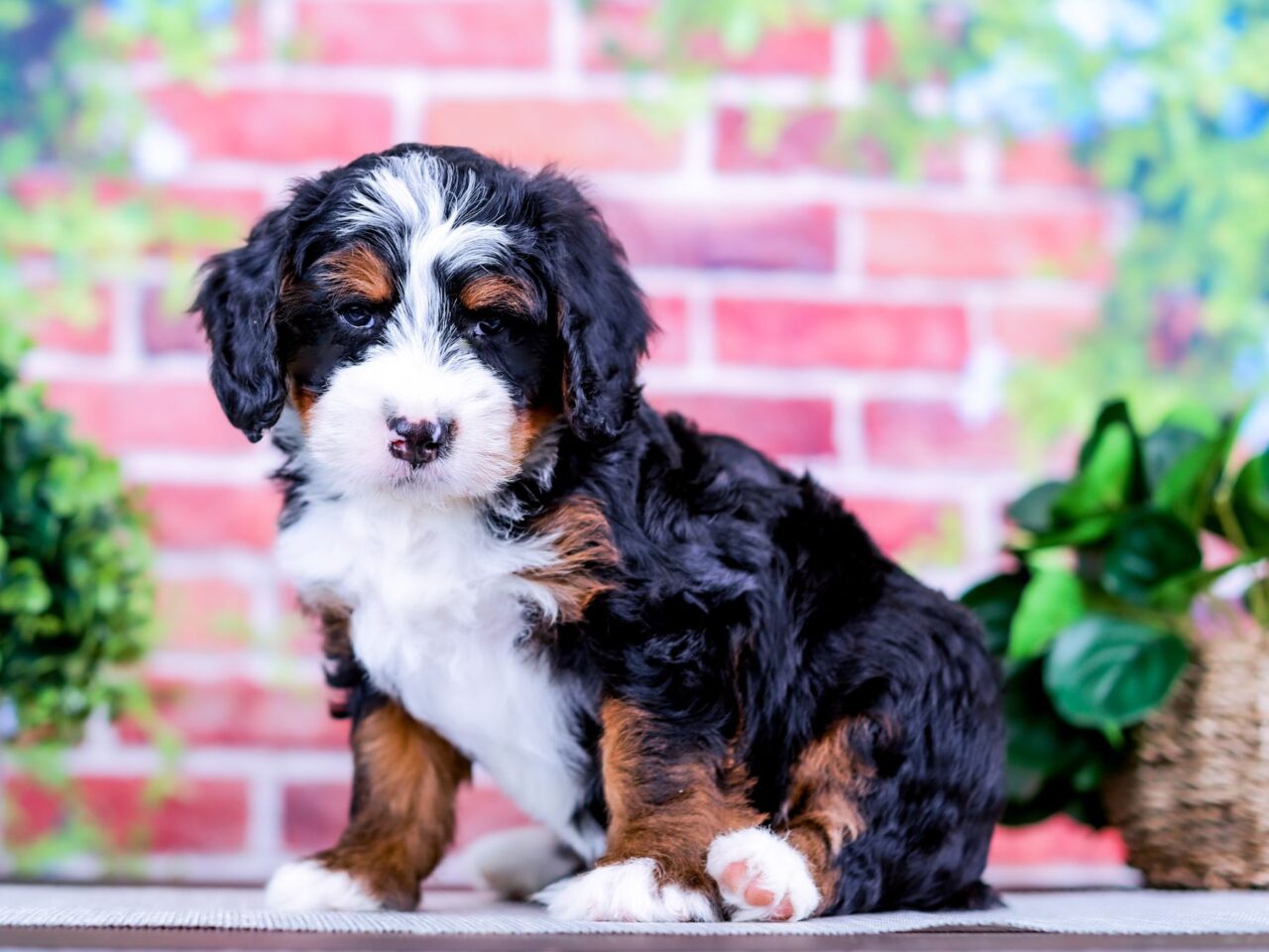 Mini Bernedoodle puppy