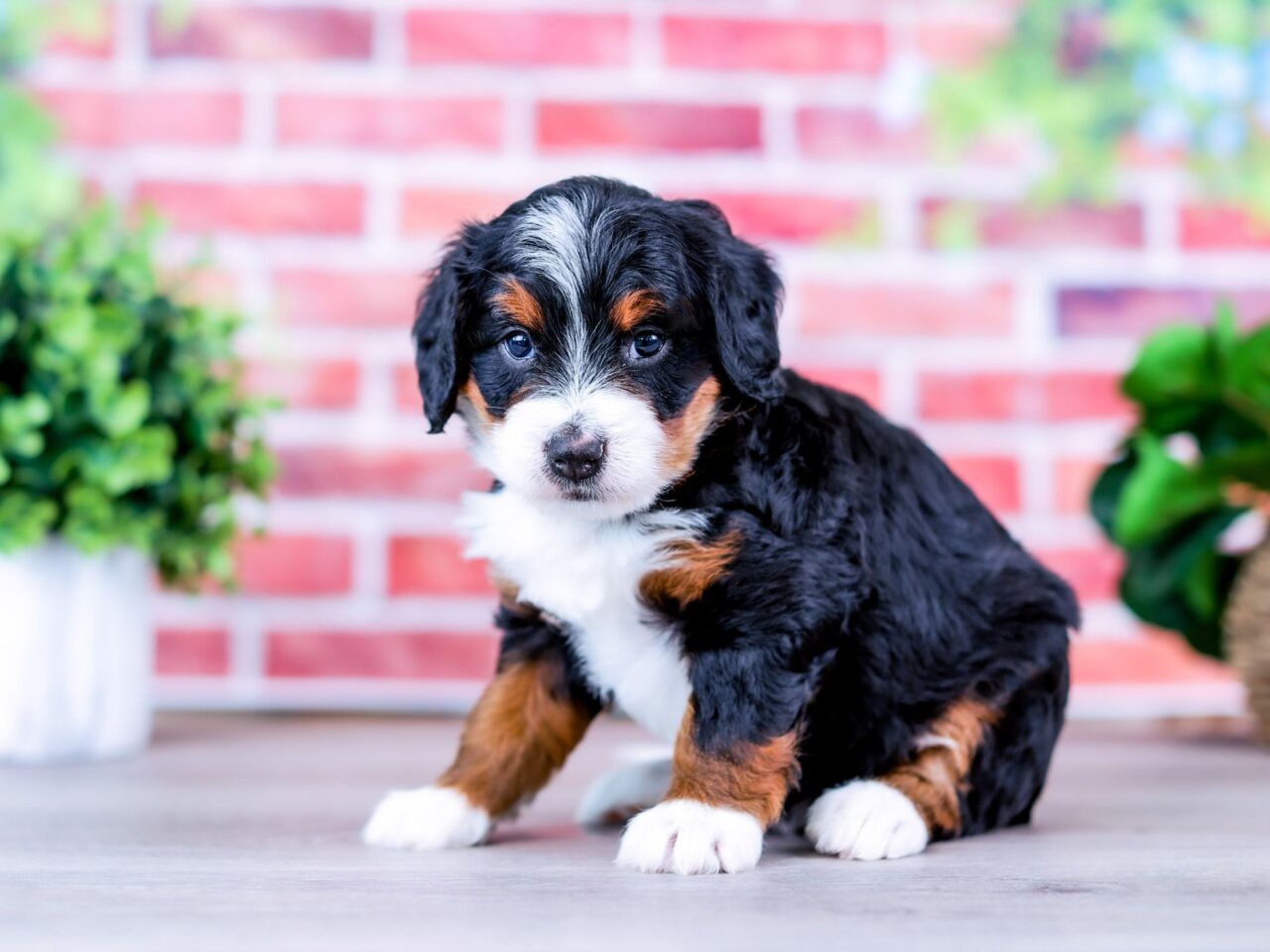 Mini Bernedoodle puppy