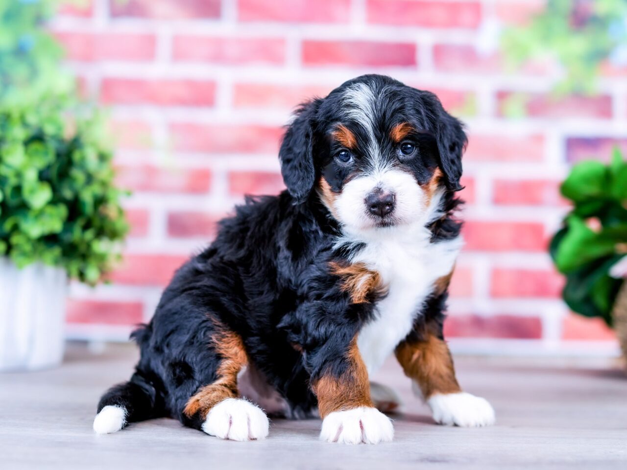 Mini Bernedoodle puppy