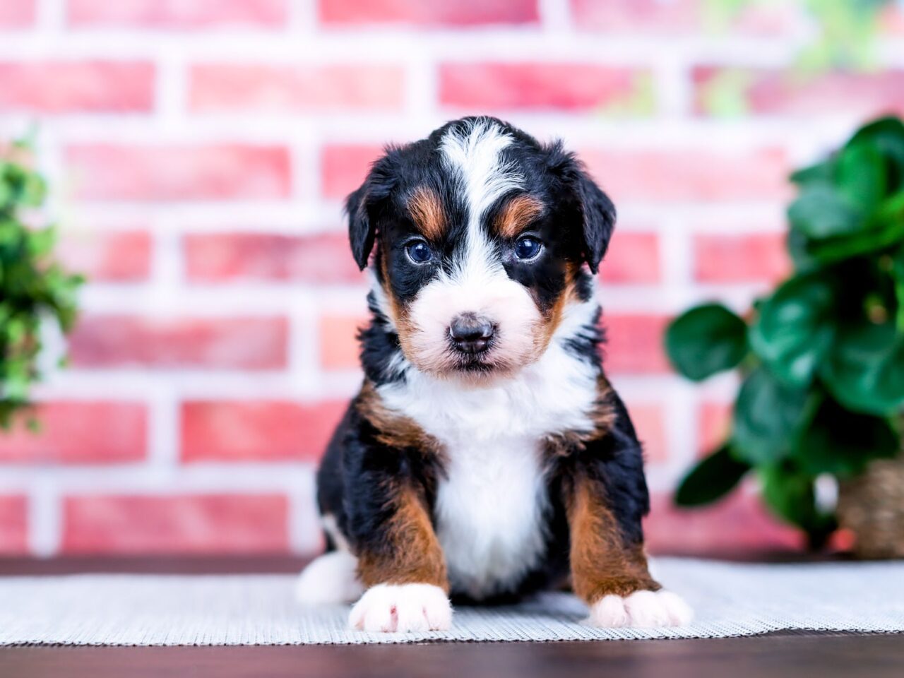 Mini Bernedoodle puppy