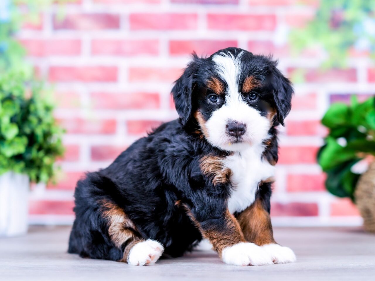 Mini Bernedoodle puppy